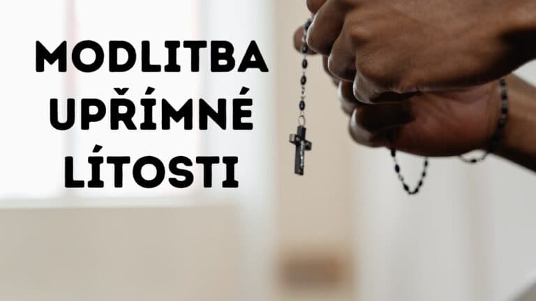 Modlitba upřímné lítosti