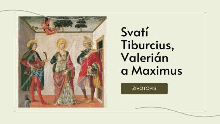 Svatí Tiburcius, Valerián a Maximus – životopis