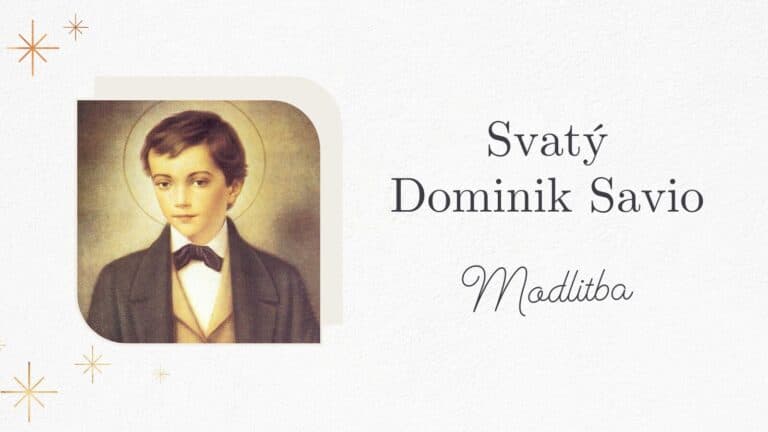 Krátká modlitba ke svatému Dominiku Saviovi